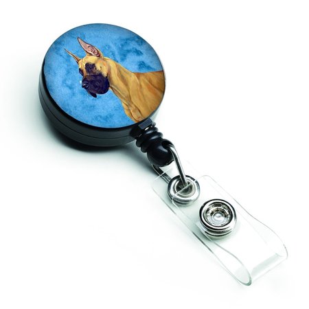 CAROLINES TREASURES Blue Great Dane Retractable Badge Reel LH9355BUBR